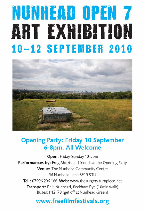 nunhead festival 2010 flyer