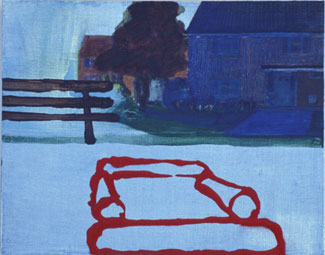 Sarah Sparkes, Shopper 1998, oil on board